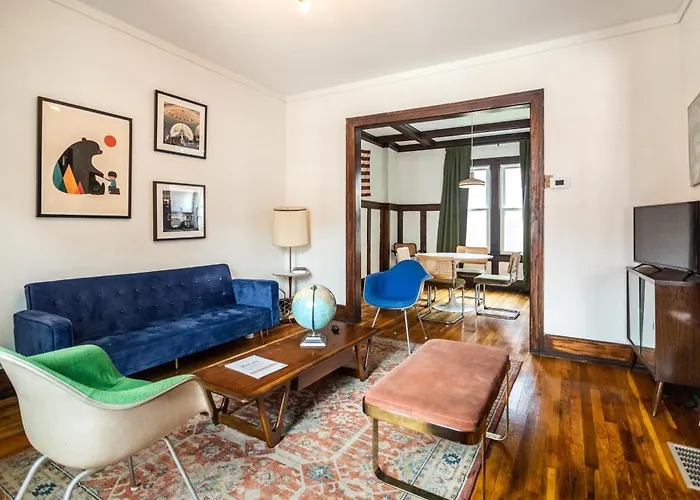 Luxe Mid-Century Styled Historic Townhouse #1